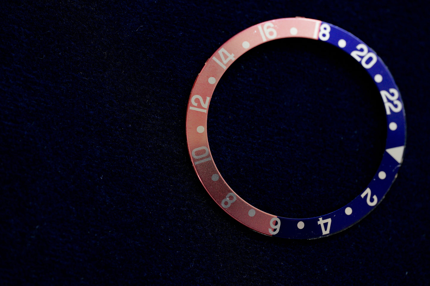 Rolex Fat Font Faded Serif Insert / Inlay Pepsi version for GMT-Master 16700 / 16710 / 16760