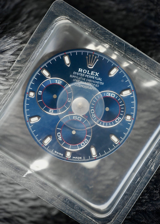 Rolex dial for Daytona 116519 / 116509 / 116520 Blue Daytona Racing Dial NOS