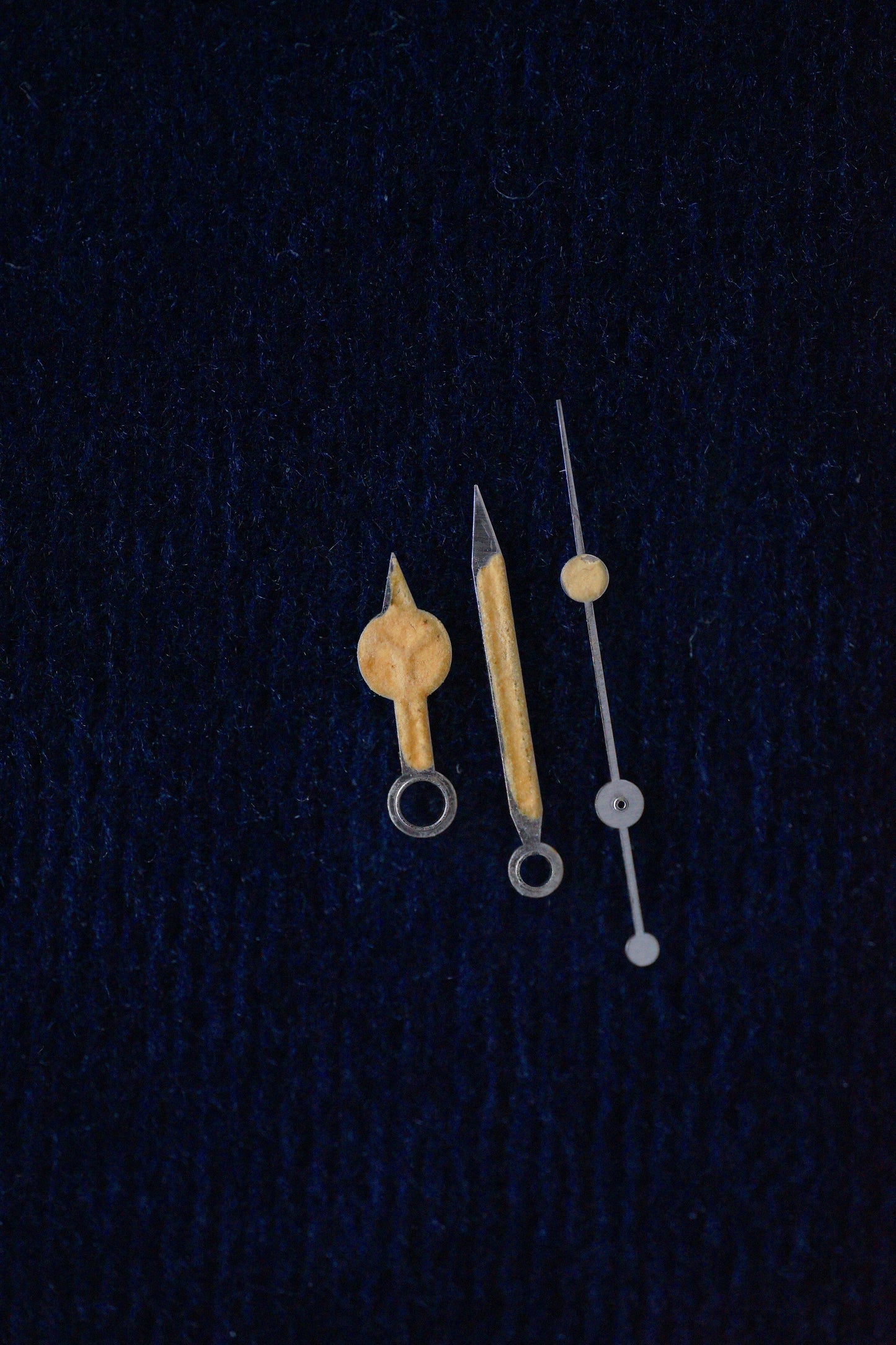 Rolex Patina Tritium Zeiger für Submariner 16800 / 16610 & Sea-Dweller 16600 / 16660