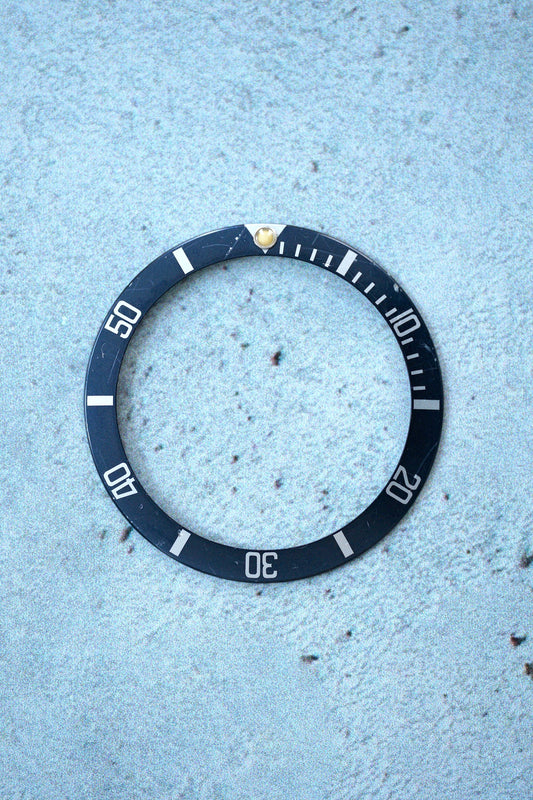Rolex Inlay / Insert "faded blue" for Submariner 16610 / 16800 with tritium pearl