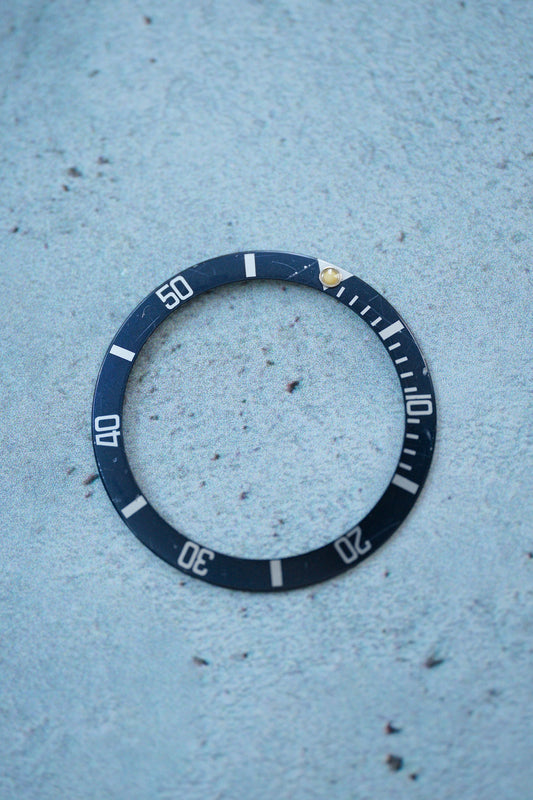 Rolex Inlay / Insert "faded blue" for Submariner 16610 / 16800 with tritium pearl