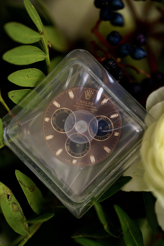 Rolex NOS Chocolate index dial for Cosmograph Daytona rose gold 116505(LN) / 116515(LN)