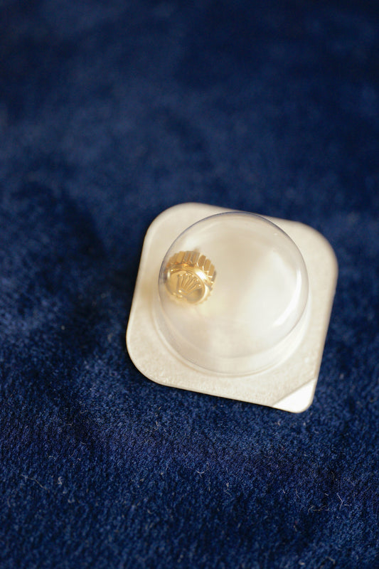 Rolex NOS yellow gold crown 18 kt B24-704-8-G1