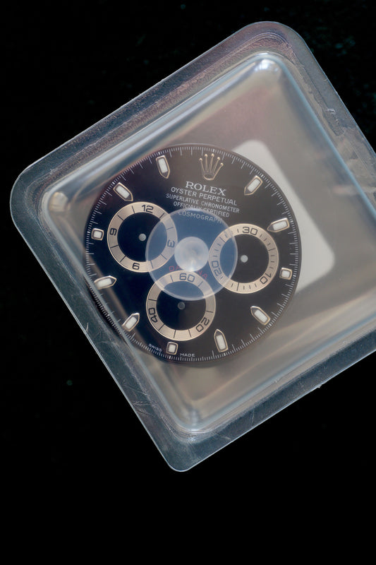 Rolex NOS Zifferblatt für Daytona 116520 / 116509 / 116519 Chromalight im Blister