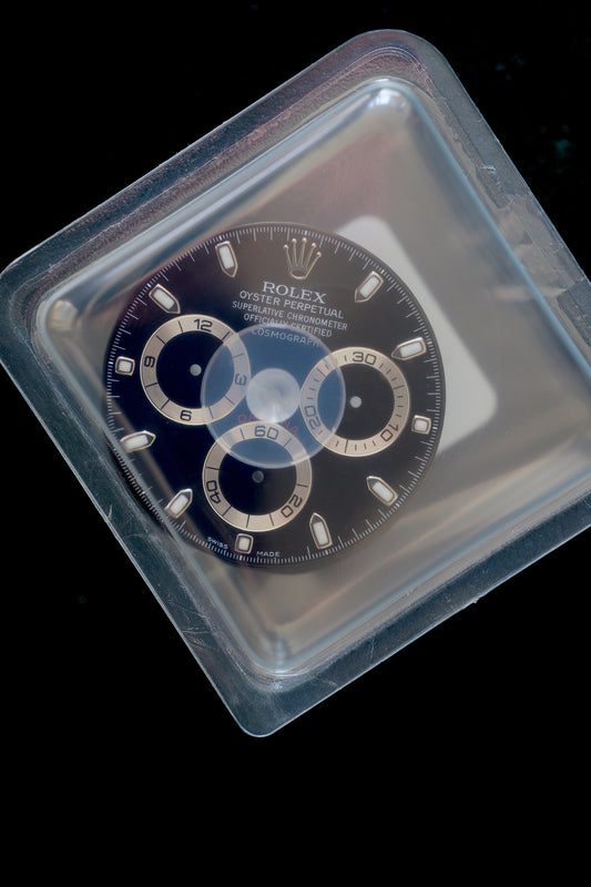 Rolex NOS Zifferblatt für Daytona 116520 / 116509 / 116519 Chromalight im Blister