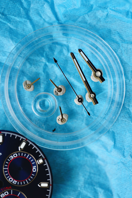 Rolex Zifferblatt für Daytona 116519 / 116509 / 116520 Blue Daytona Racing Dial samt Zeigern