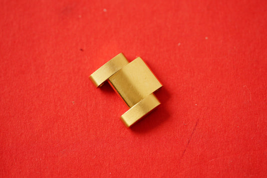 Rolex 18 kt yellow gold Oyster Link 15,35 mm with polished sides without screw