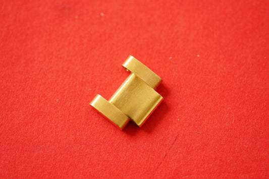 Rolex 18 kt yellow gold Oyster Link 15,35 mm with polished sides without screw