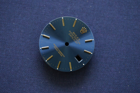 Rolex Zifferblatt blau & Zeiger Datejust Tritium für 16013 | 16018 | 16233 | 16238