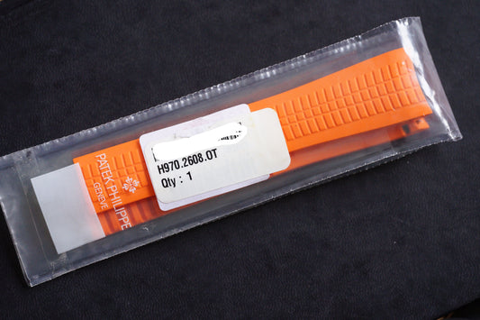 Patek Philippe NOS Rubber Strap (H970.2608.OT) Orange for Aquanaut 5968