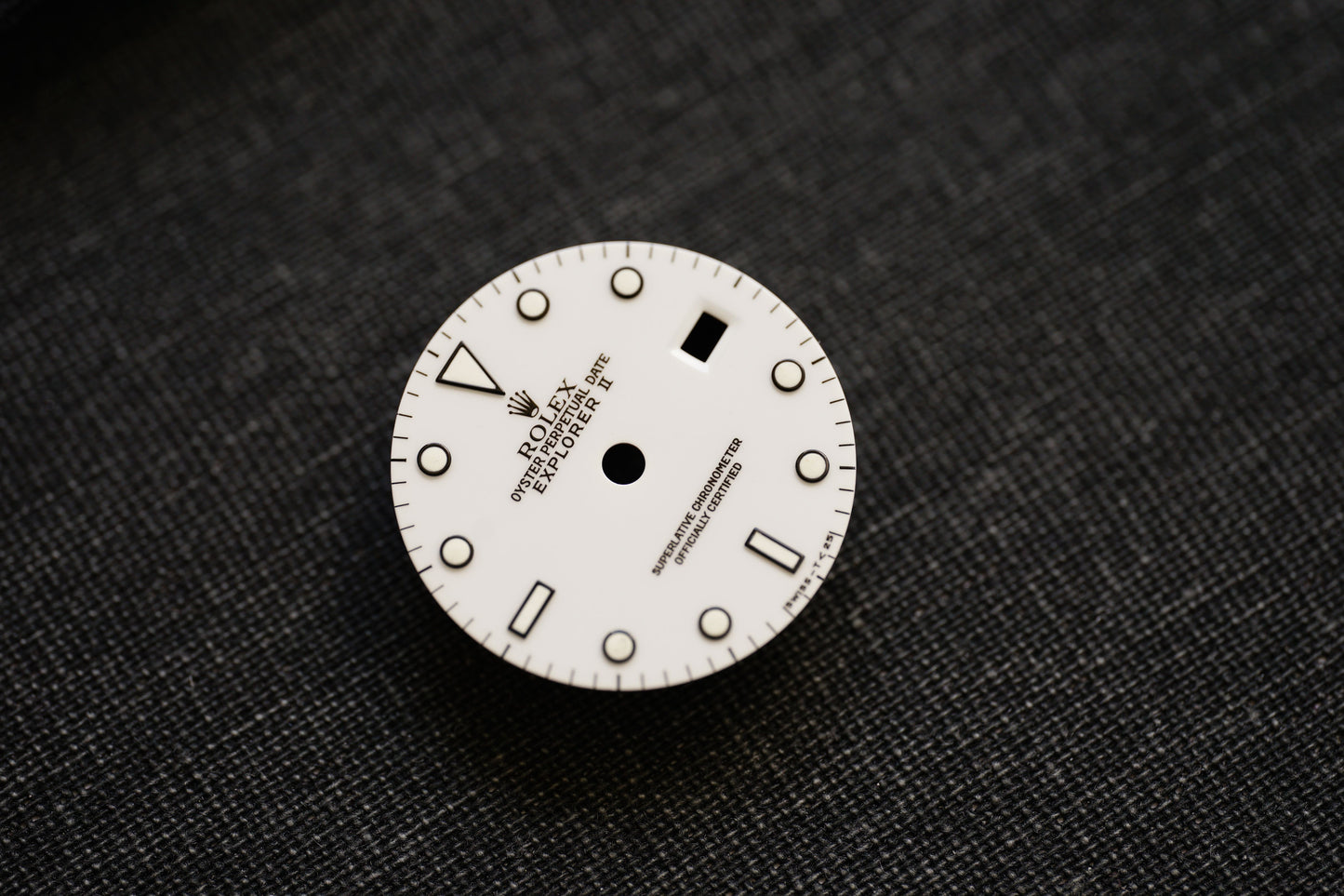 Rolex Zifferblatt für Explorer II 16570 | 16550 weiß Tritium