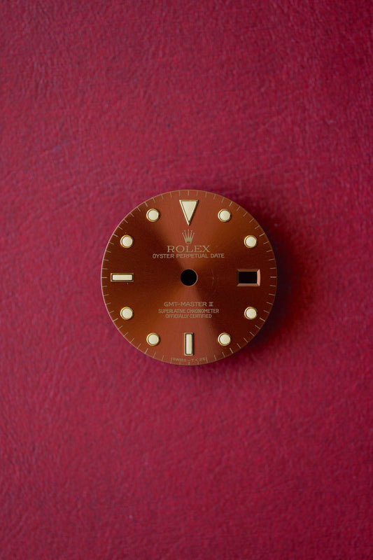 Rolex Tiger Eye Zifferblatt braun-rot für GMT-Master 16753 | 16758 Tritium Version