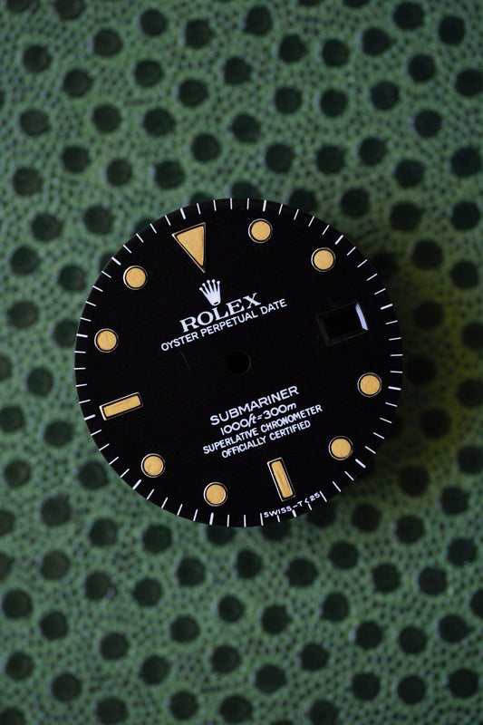 Rolex Zifferblatt für Submariner Date 16800 | 168000 | 16610 mit starker Tritium Patina