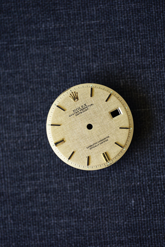 Rolex "Linen" dial for 1601 | 1603 steel gold or solid gold versions - in very good condition