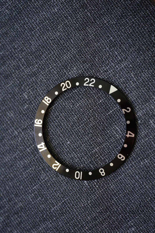 Rolex Inlay | Insert black for GMT-Master 16700 | 16710 | 16760 Saphir models