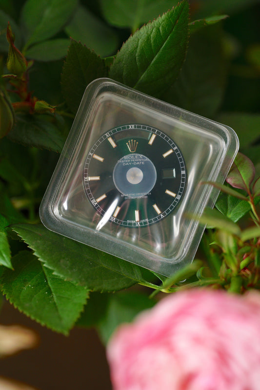 Rolex NOS Zifferblatt grün für Day-Date 36 mm 118238 | 18238 | 128238 Luminova im Blister