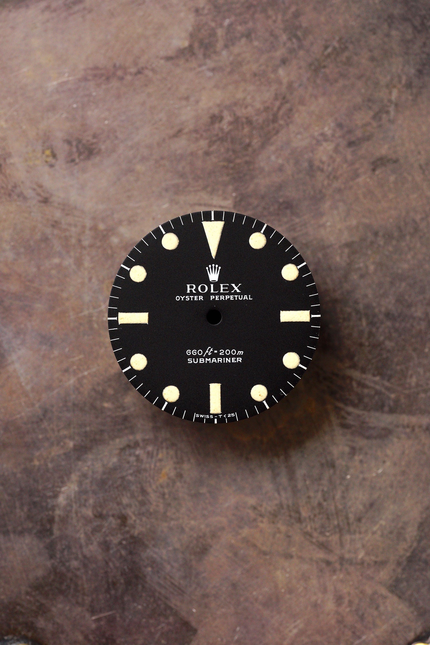 Rolex Zifferblatt matt Serif | Seriph Version für Submariner 5513 Tritium