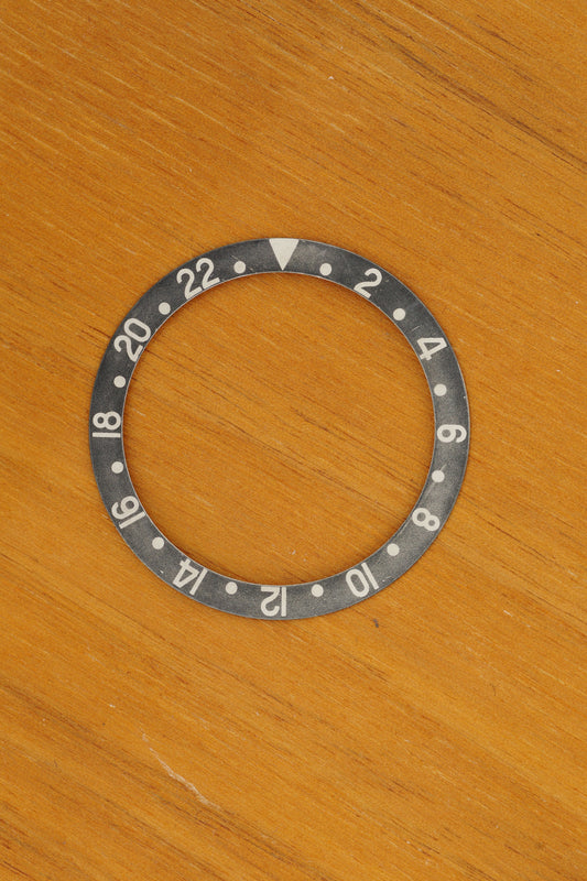 Rolex grey faded non-Serif Inlay | Einlage schwarz für GMT-Master 16700 | 16710 | 16760 Saphir Modelle