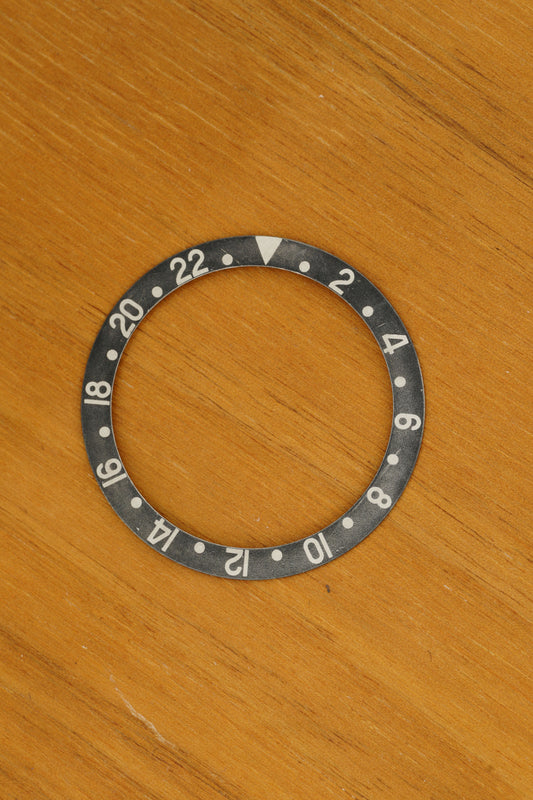 Rolex grey faded non-Serif Inlay | Einlage schwarz für GMT-Master 16700 | 16710 | 16760 Saphir Modelle