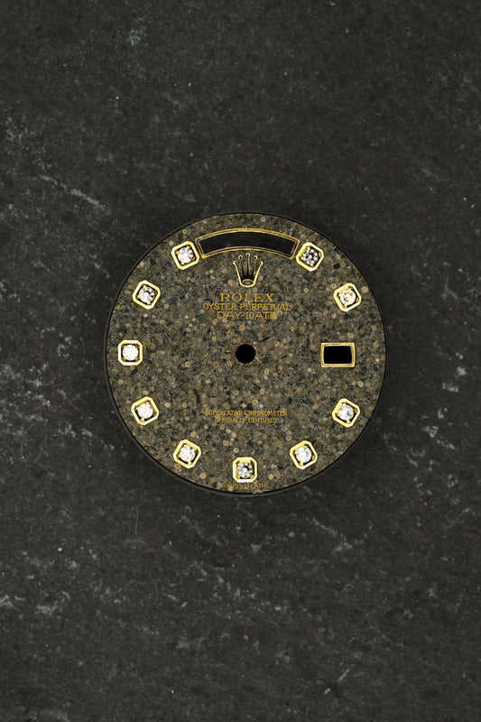 Rolex Fossil Zifferblatt mit Diamantbesatz für Day-Date 36 mm 18038 | 18238 | 18338 | 118238