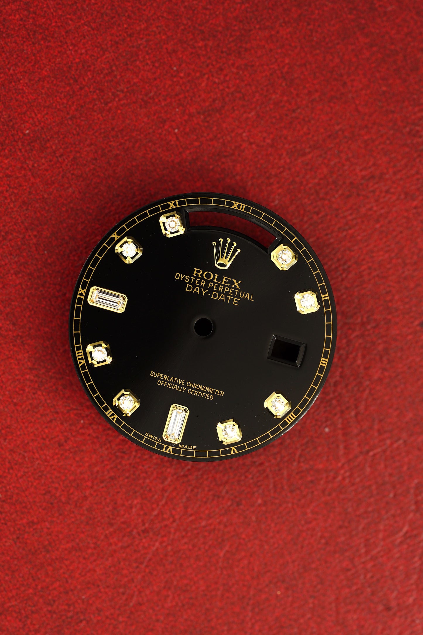 Rolex NOS Black Diamond Dial for Day-Date 36 mm 118238 | 18238 | 128238