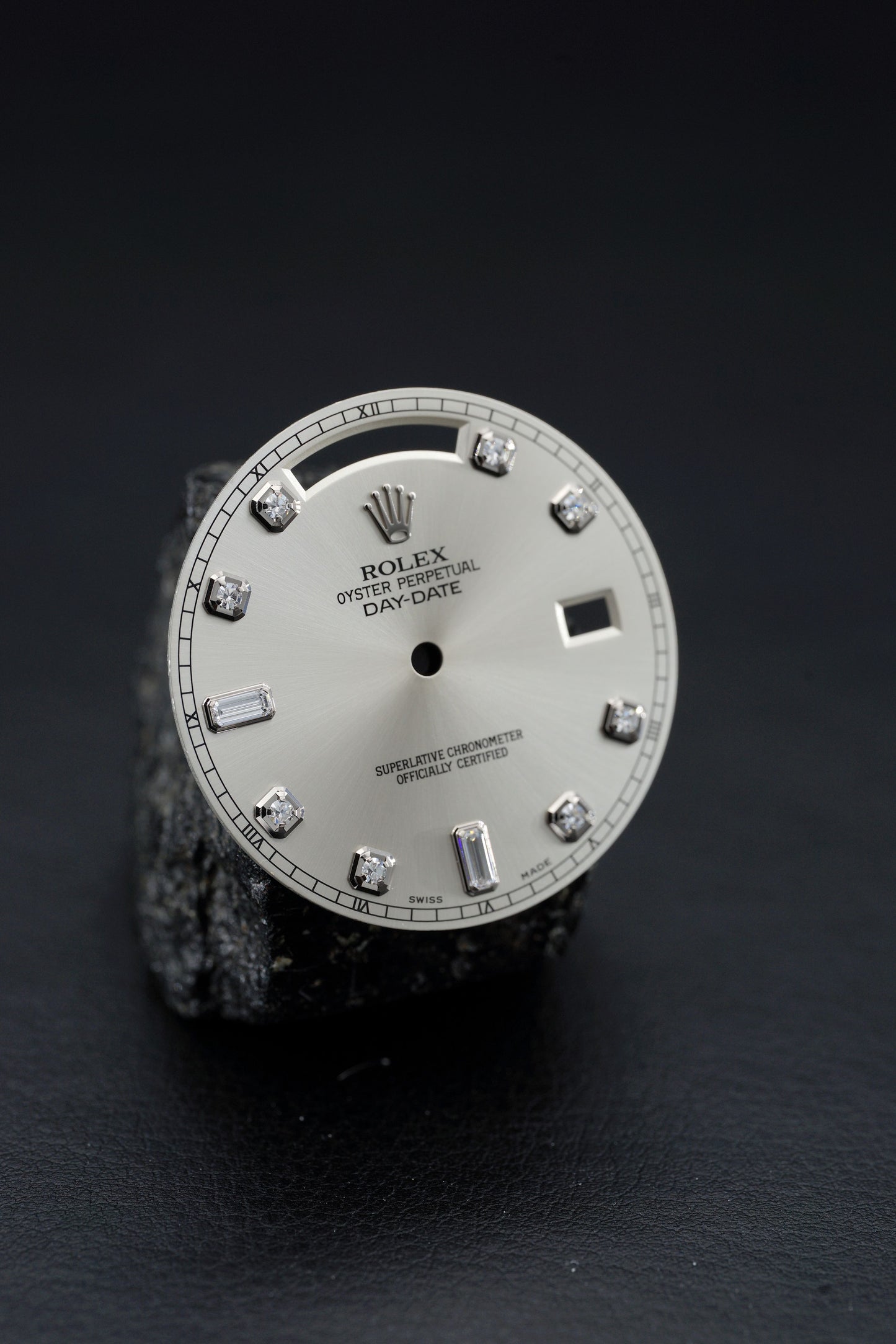 Rolex NOS Baguette Diamond Dial for Day-Date II 41 mm 218206 | 218239 and other Cal. 3156