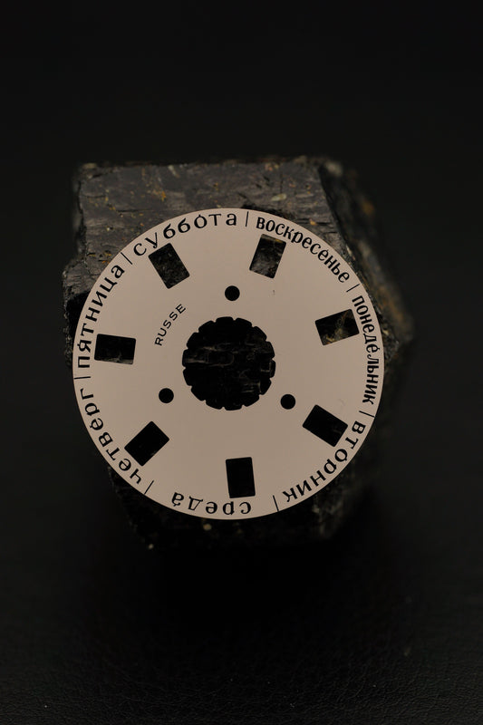 Rolex matte white Day Disc caliber 3155 "Russian" for Day-Date 18238 / 18239 / 118238 / 118239