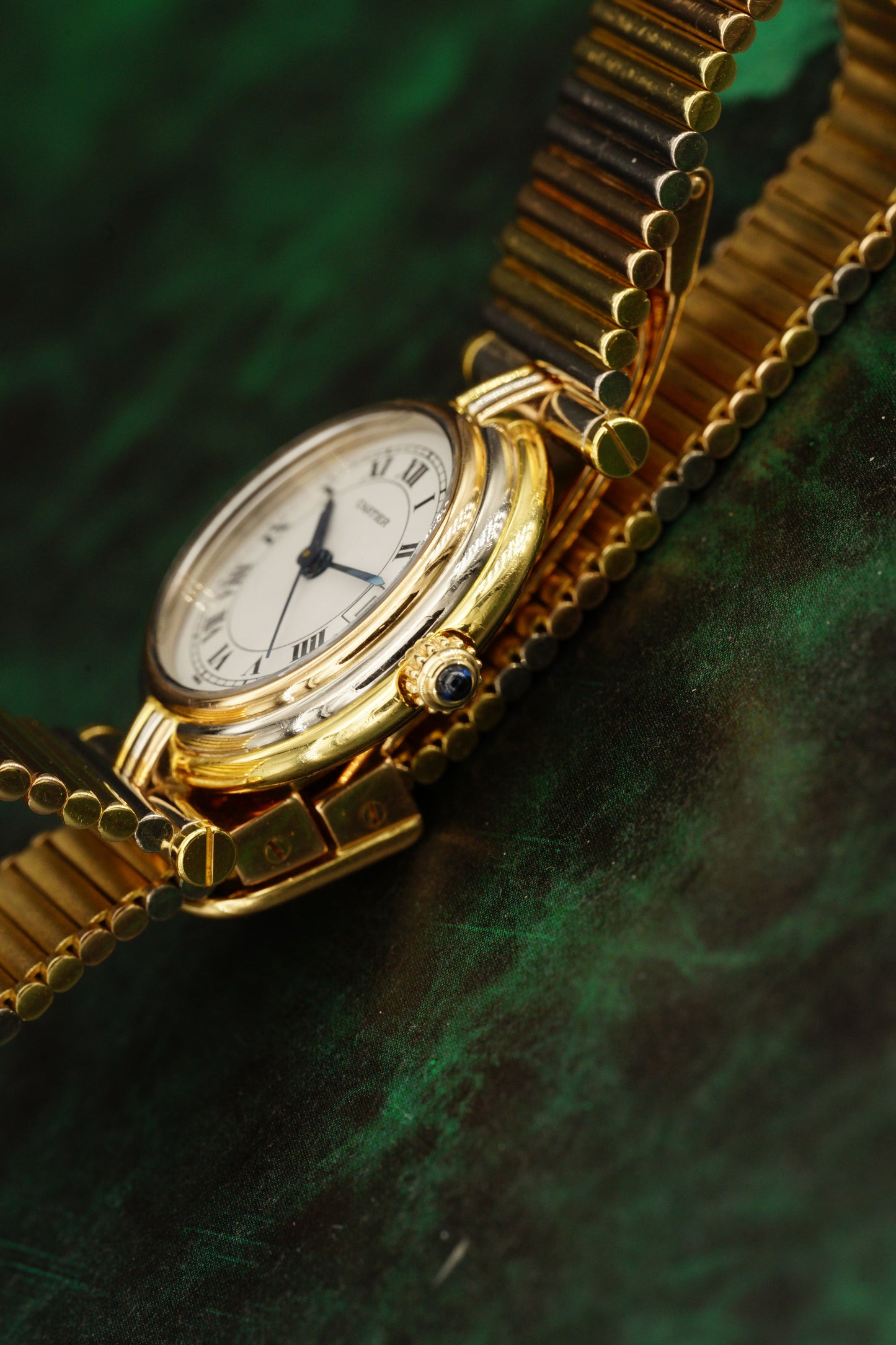 Cartier Lady VENDOME Date | Trinity | Tricolor | with Gold Bracelet