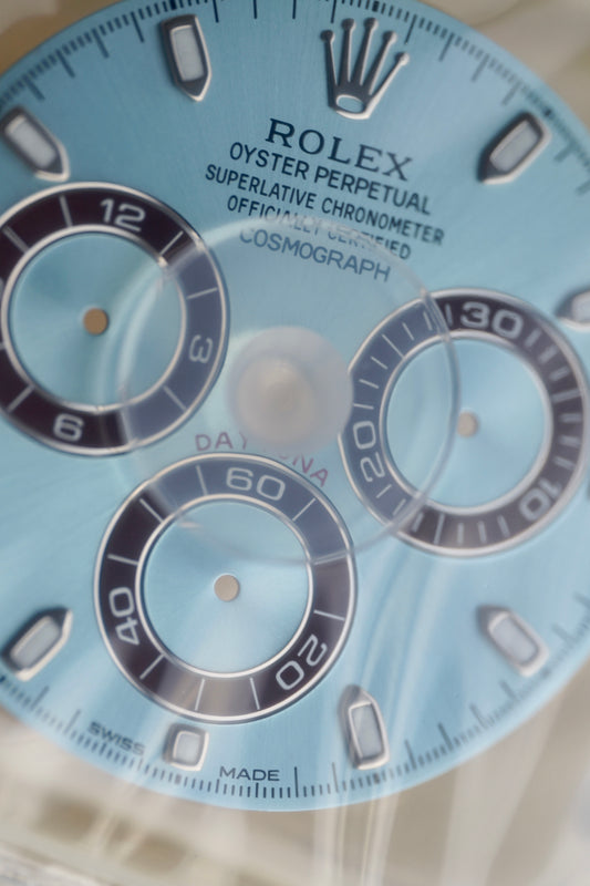 Rolex NOS ice blue dial for Platin Daytona 116506 / 116520 / 116509 and others