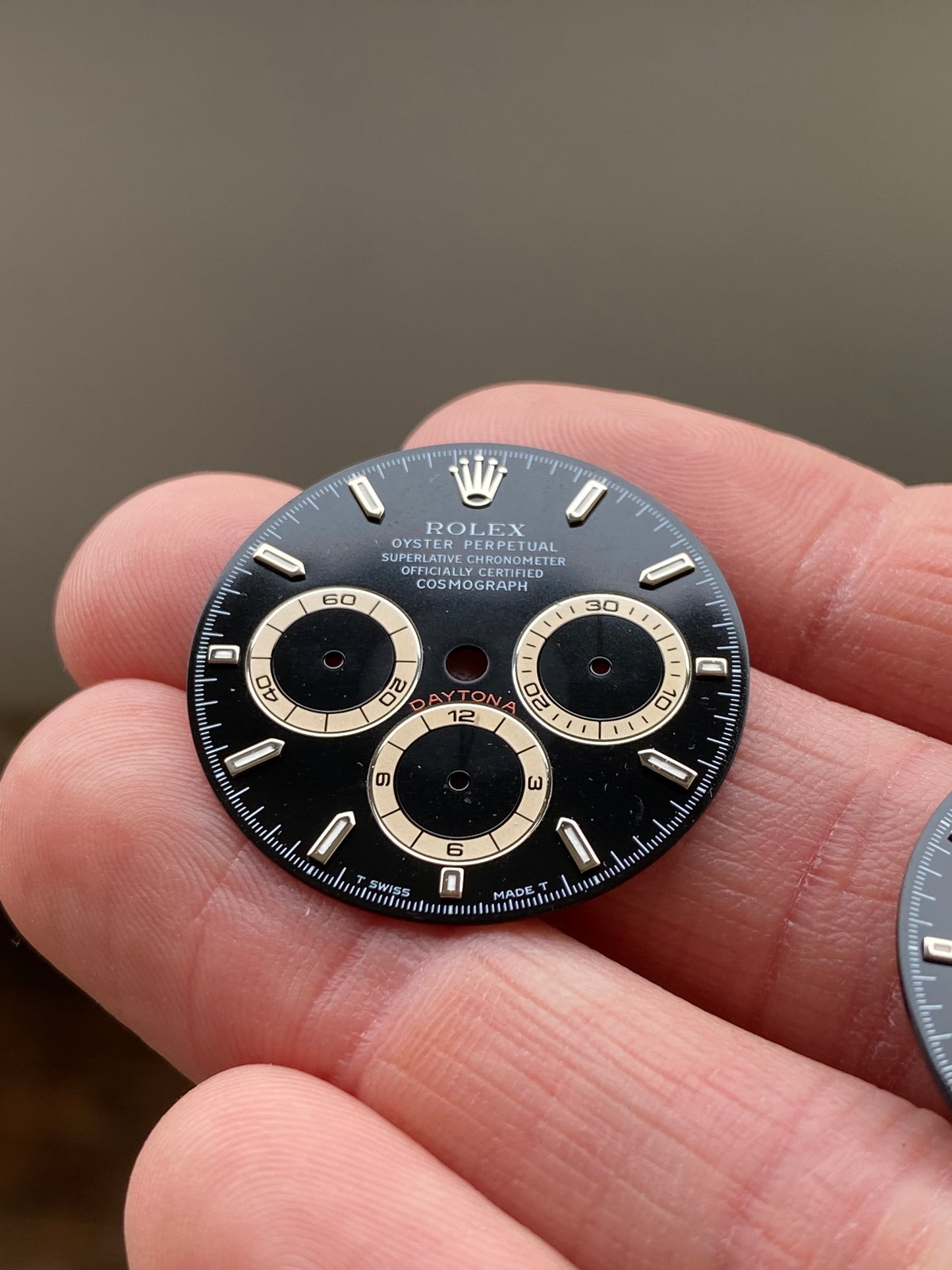 Rolex Patrizzi dial for Zenith Cosmograph Daytona 16520 Tritium "regular 6"