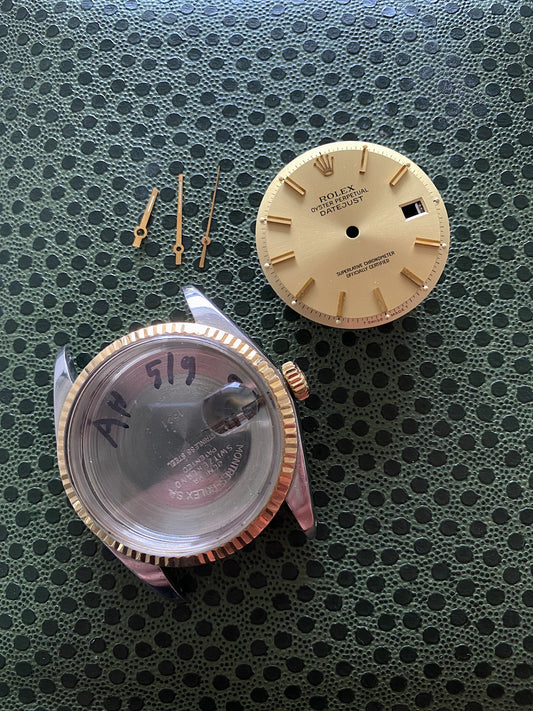 Rolex complete case | tritium dial & handset | tube for Datejust 36 mm 1601/3