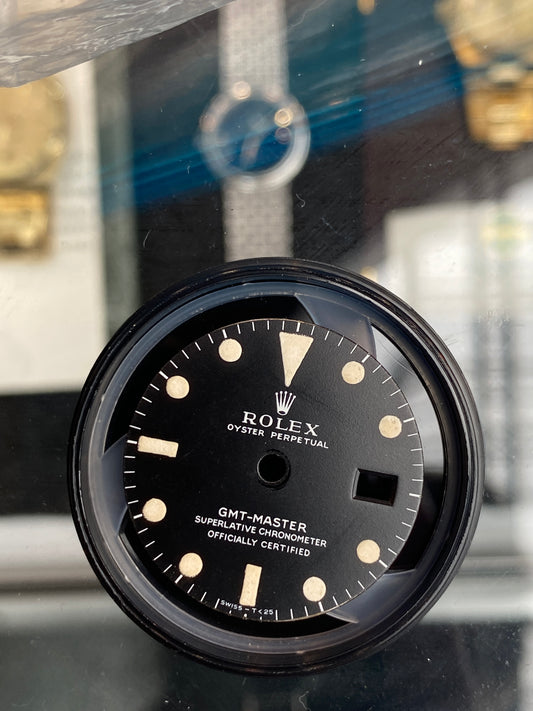 Rolex MKI "Long E" Zifferblatt matt für GMT-Master 1675 Tritium