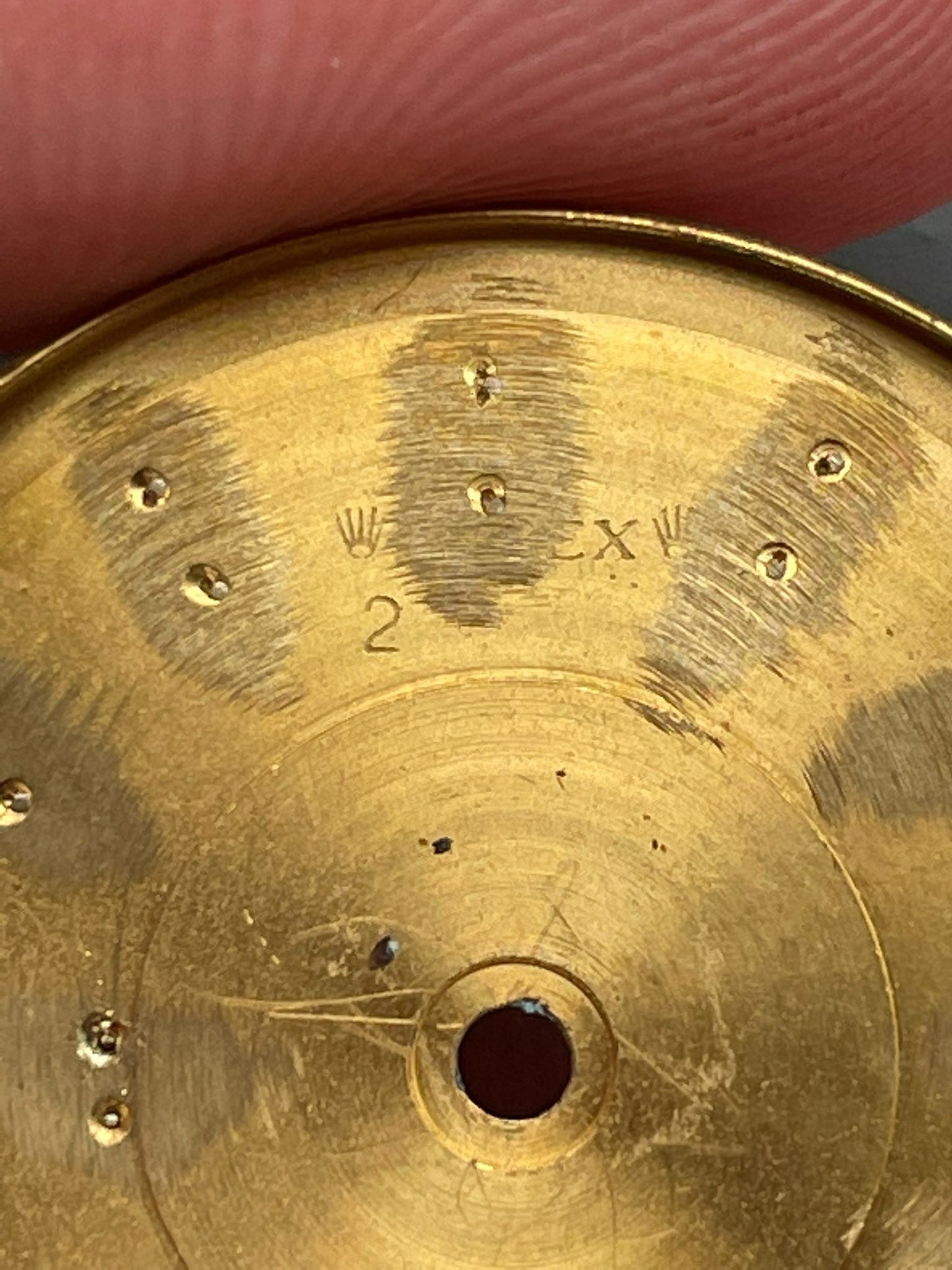 Rolex Matte Black Dial for Day-Date 1803 Luminova Service Dial