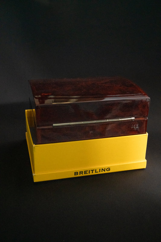 Breitling Original BREITLING Brown Polished Wooden Watch Box