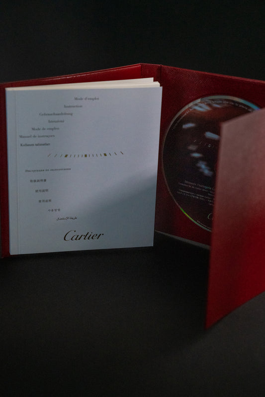 Cartier Vintage Kit Red Wallet (instruction manual) instruction booklet CD from 2010