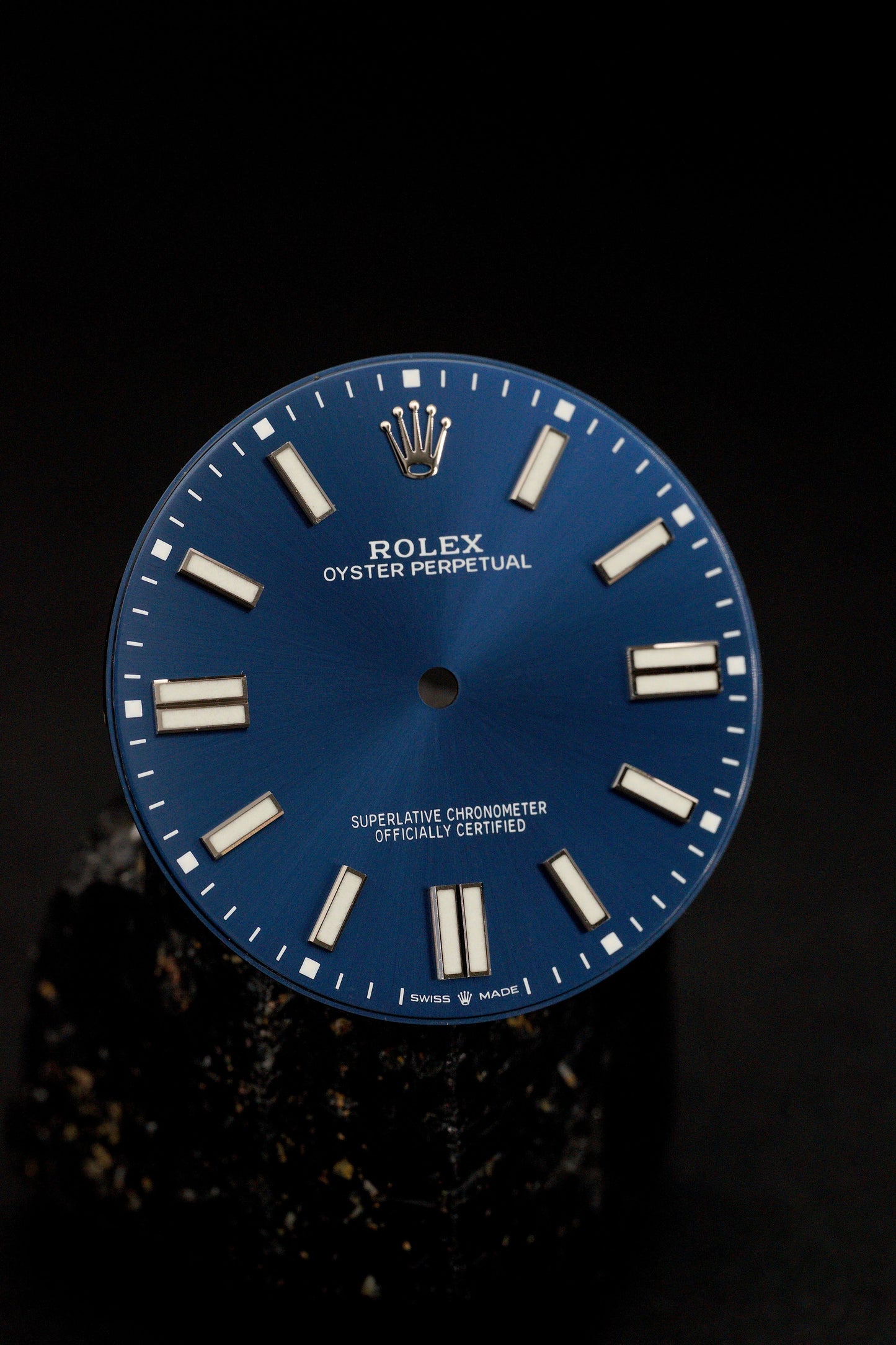 Rolex "Navy Blue" Zifferblatt Blau für Oyster Perpetual 41 mm 126300 Chromalight