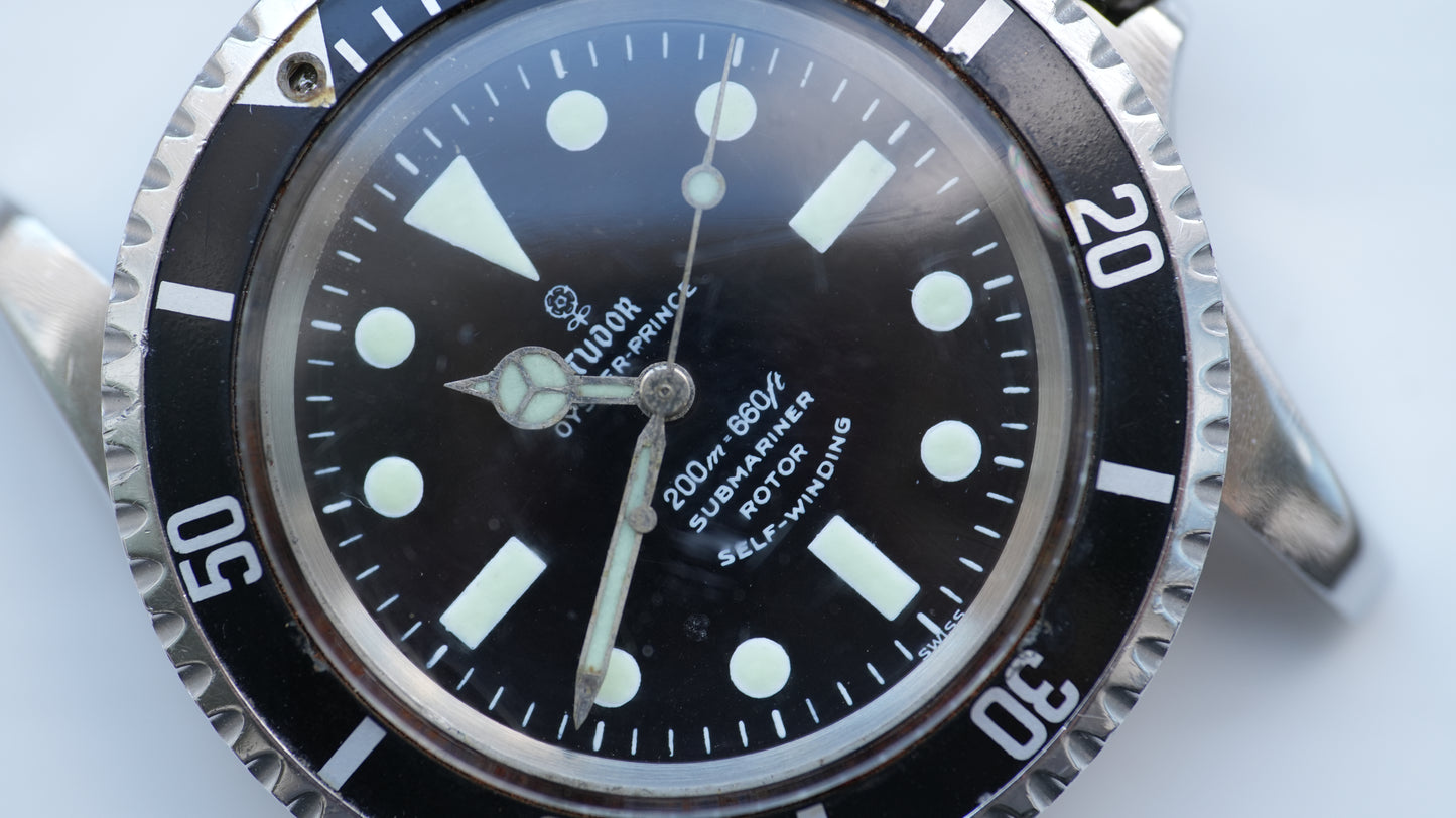 Rolex Tudor Submariner 7928 | ser: 568xxx 1966 | "Long Five" - head only