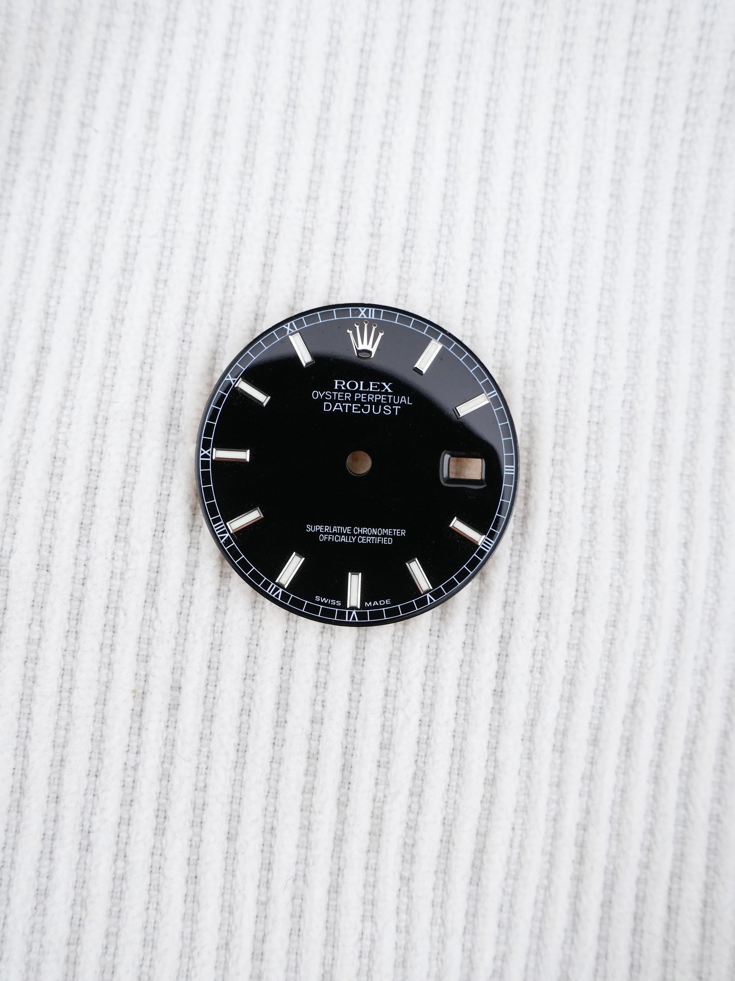 Rolex Zifferblatt Schwarz für OP Datejust 36mm 16200 | 116200 | 16234 | 116234
