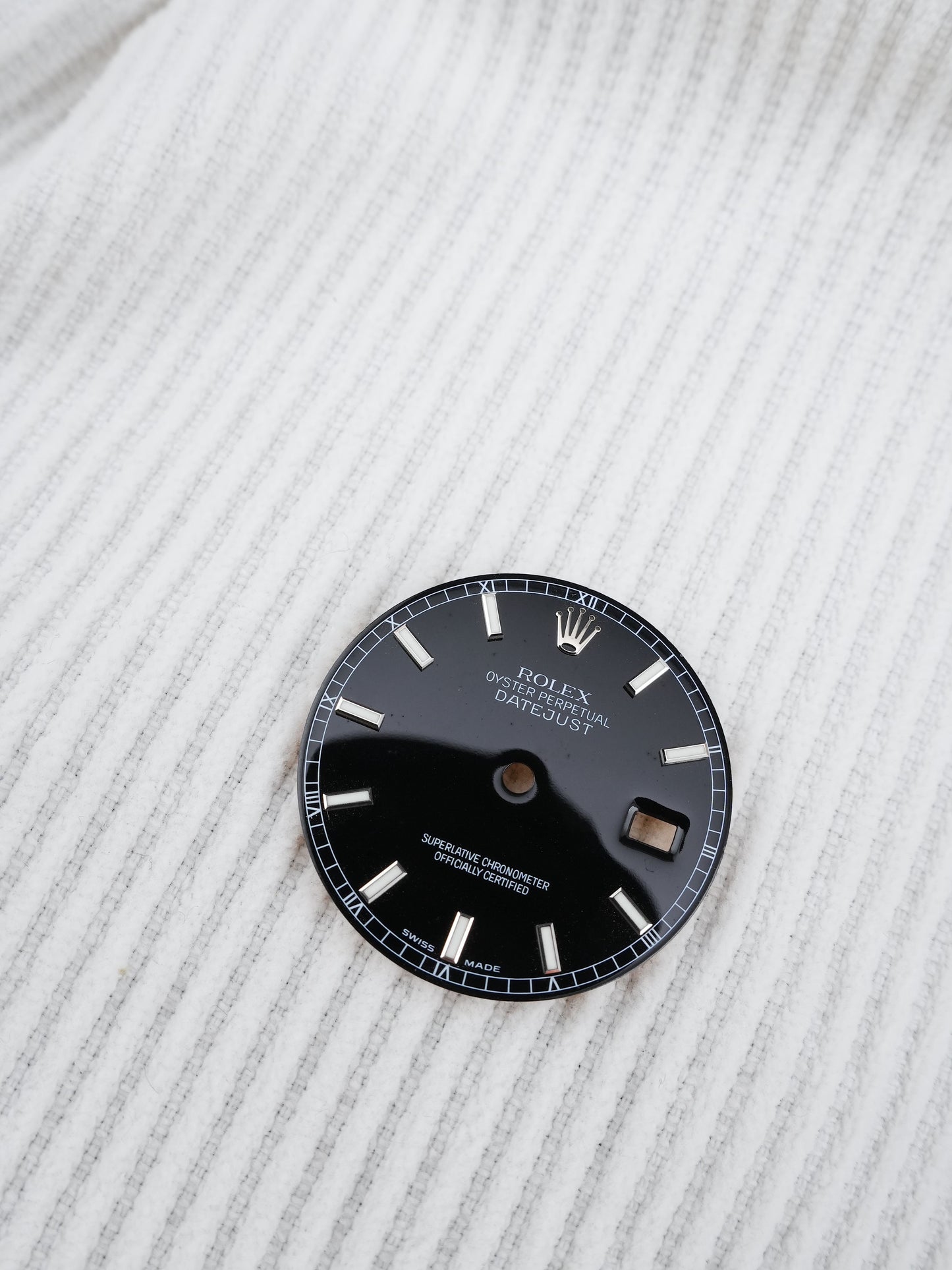 Rolex Zifferblatt Schwarz für OP Datejust 36mm 16200 | 116200 | 16234 | 116234