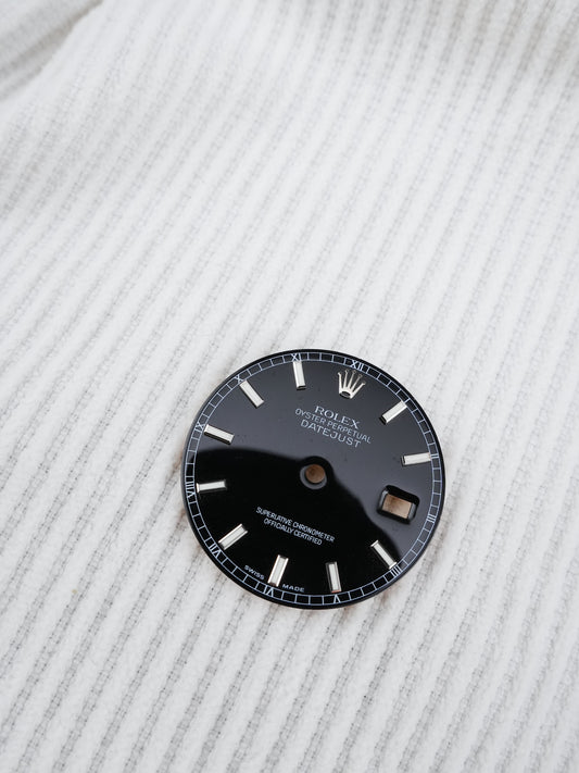 Rolex Zifferblatt Schwarz für OP Datejust 36mm 16200 | 116200 | 16234 | 116234
