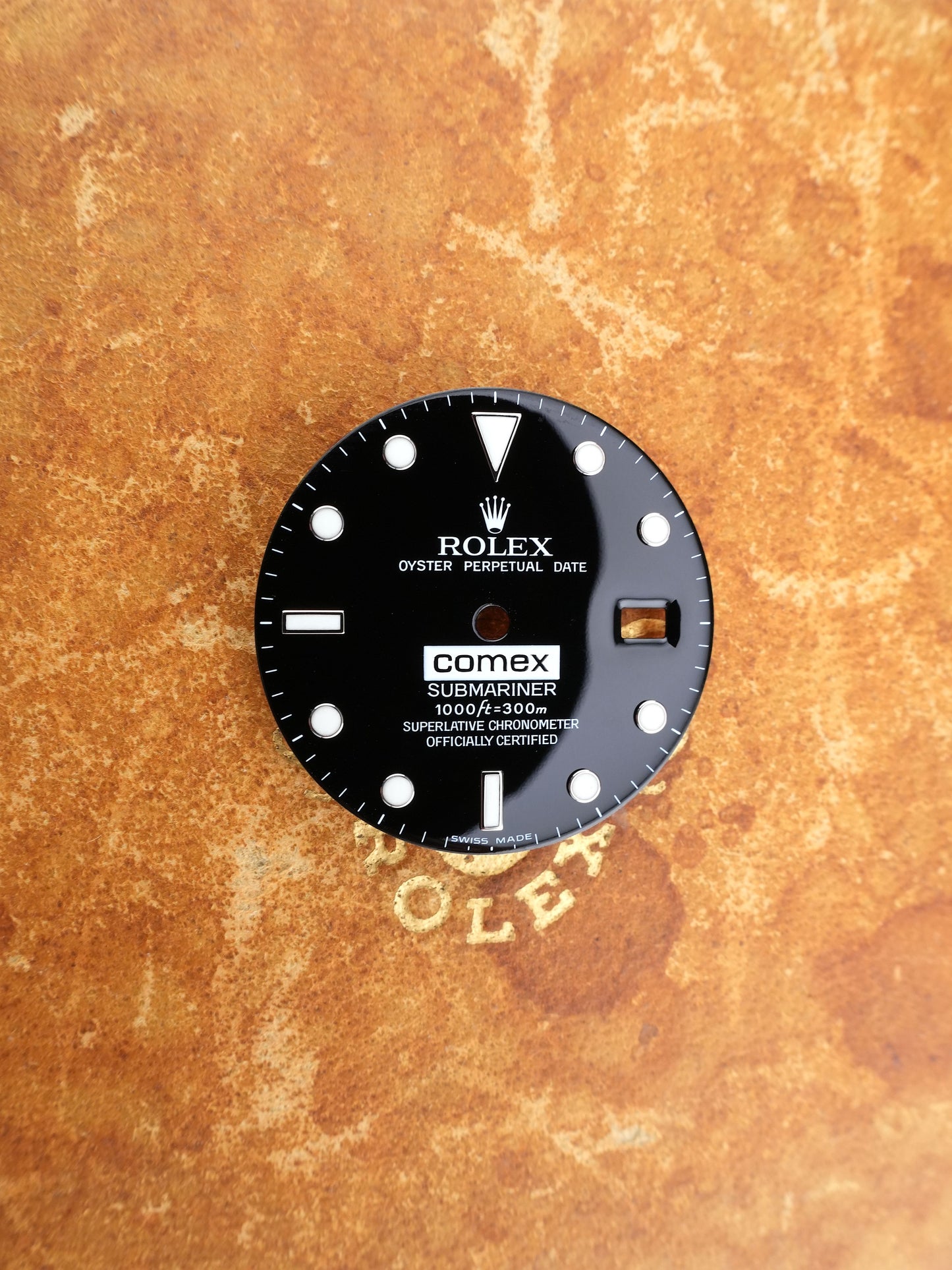 Rolex NOS Comex Zifferblatt schwarz für Submariner 16610 Luminova