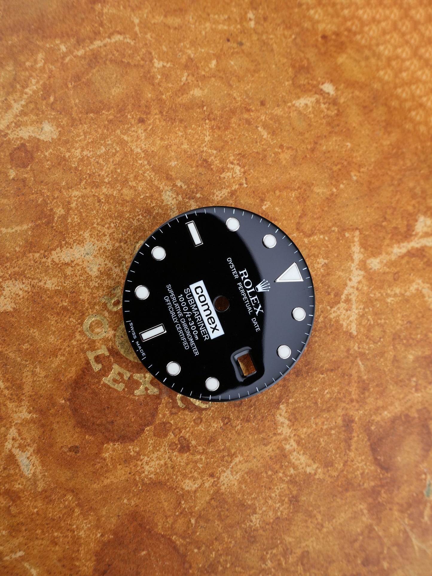 Rolex NOS Comex Zifferblatt schwarz für Submariner 16610 Luminova