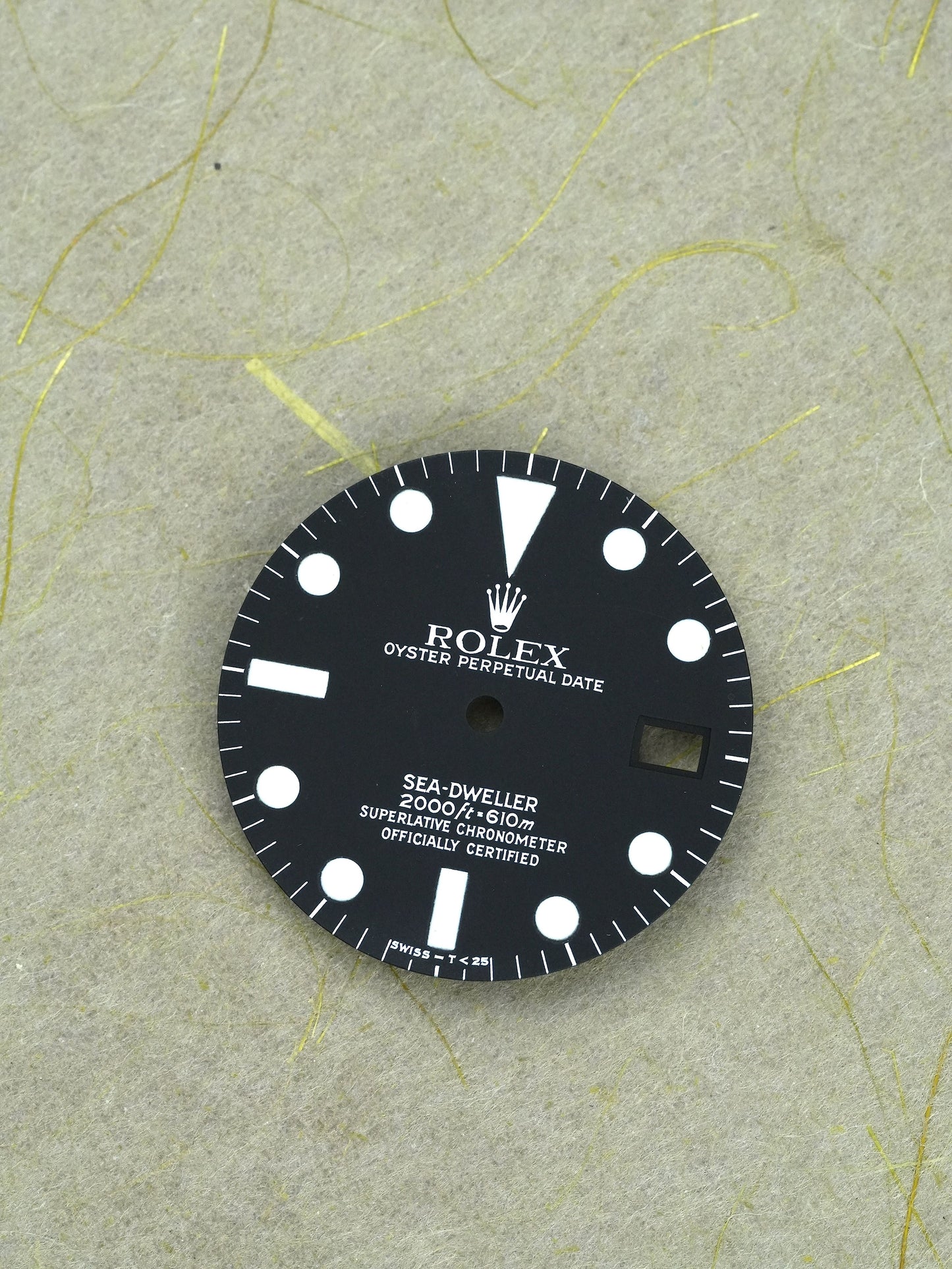 Rolex Dial black matte MKIV for Sea-Dweller 1665 Tritium