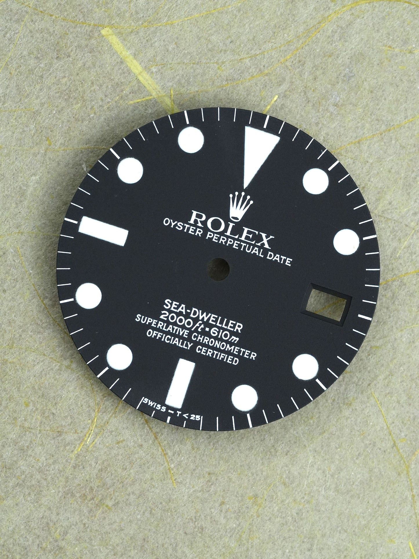 Rolex Dial black matte MKIV for Sea-Dweller 1665 Tritium