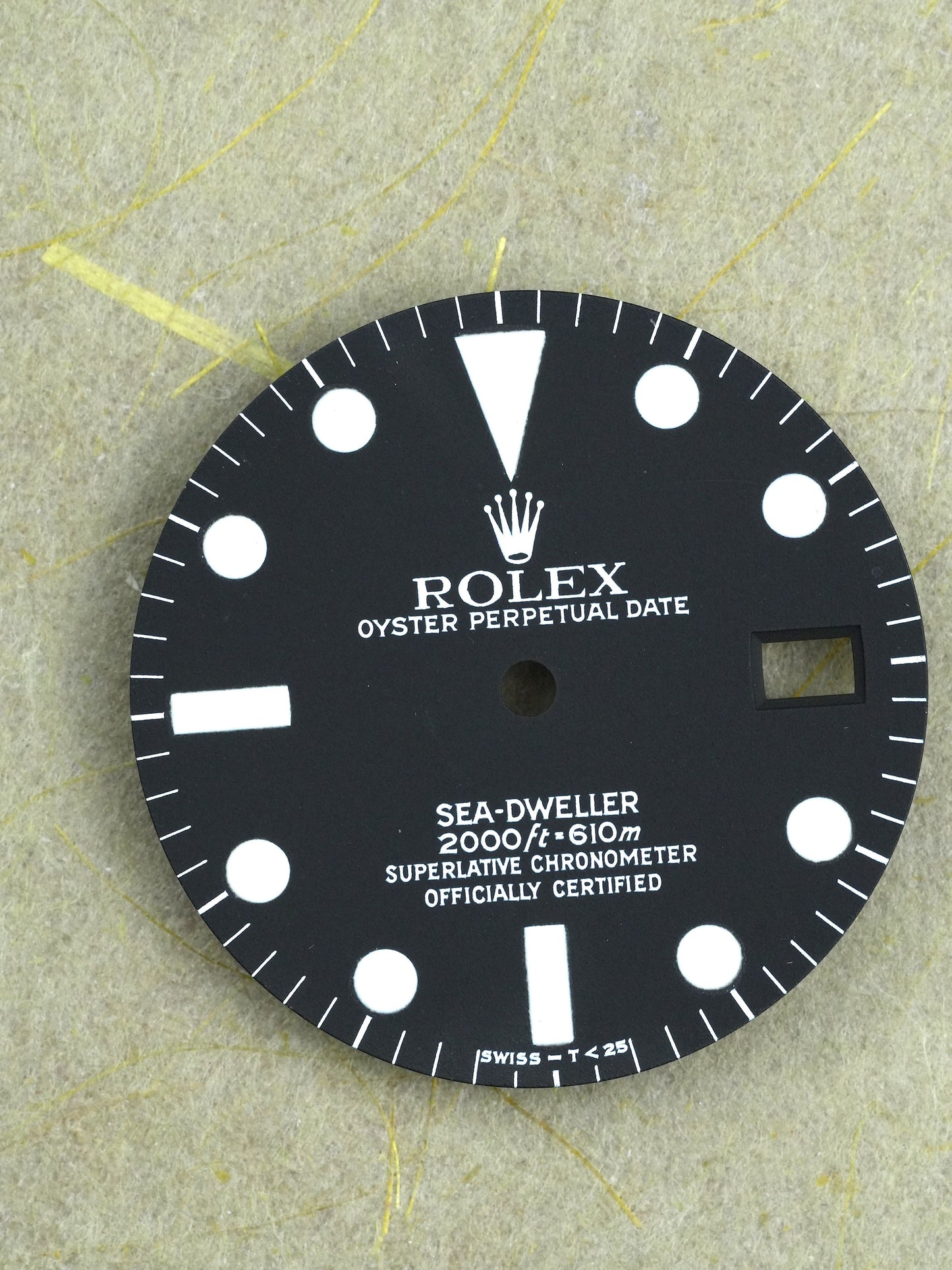 Rolex Dial black matte MKIV for Sea-Dweller 1665 Tritium