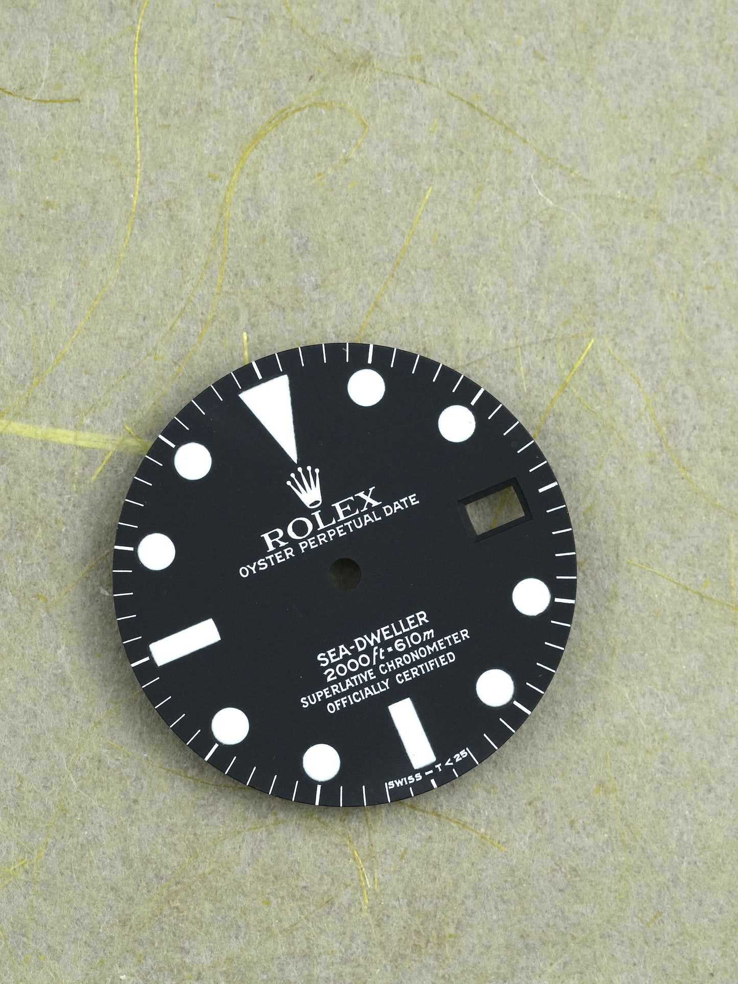 Rolex Dial black matte MKIV for Sea-Dweller 1665 Tritium