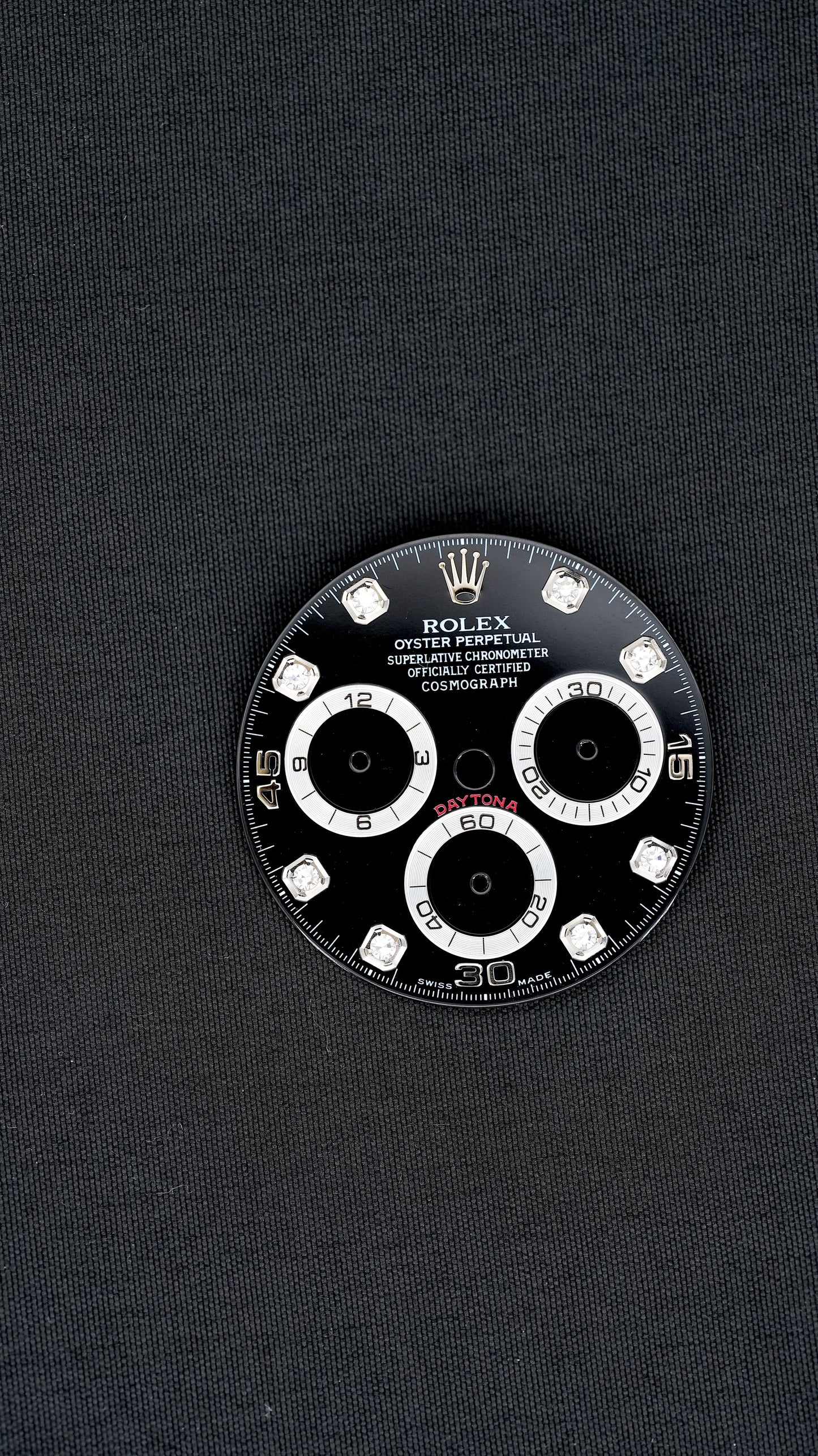 Rolex diamond dial black for Daytona 116520 | 116509 | 116519 | 116500