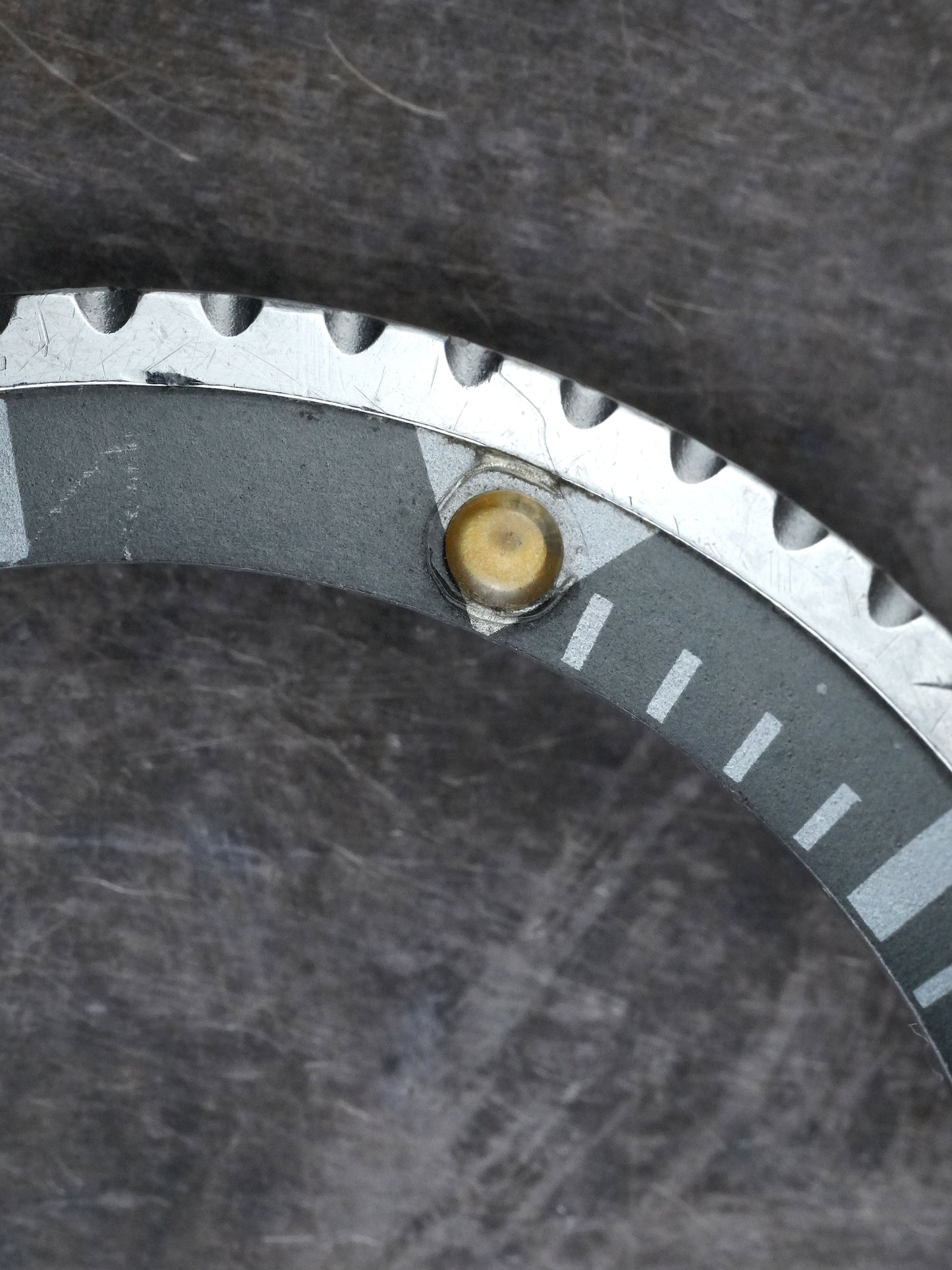 Rolex Bezel & MKIII Insert | Inlay faded Gun Metal Grey 1680 |  5512 | 5513 & Sea-Dweller 1665 Tritium