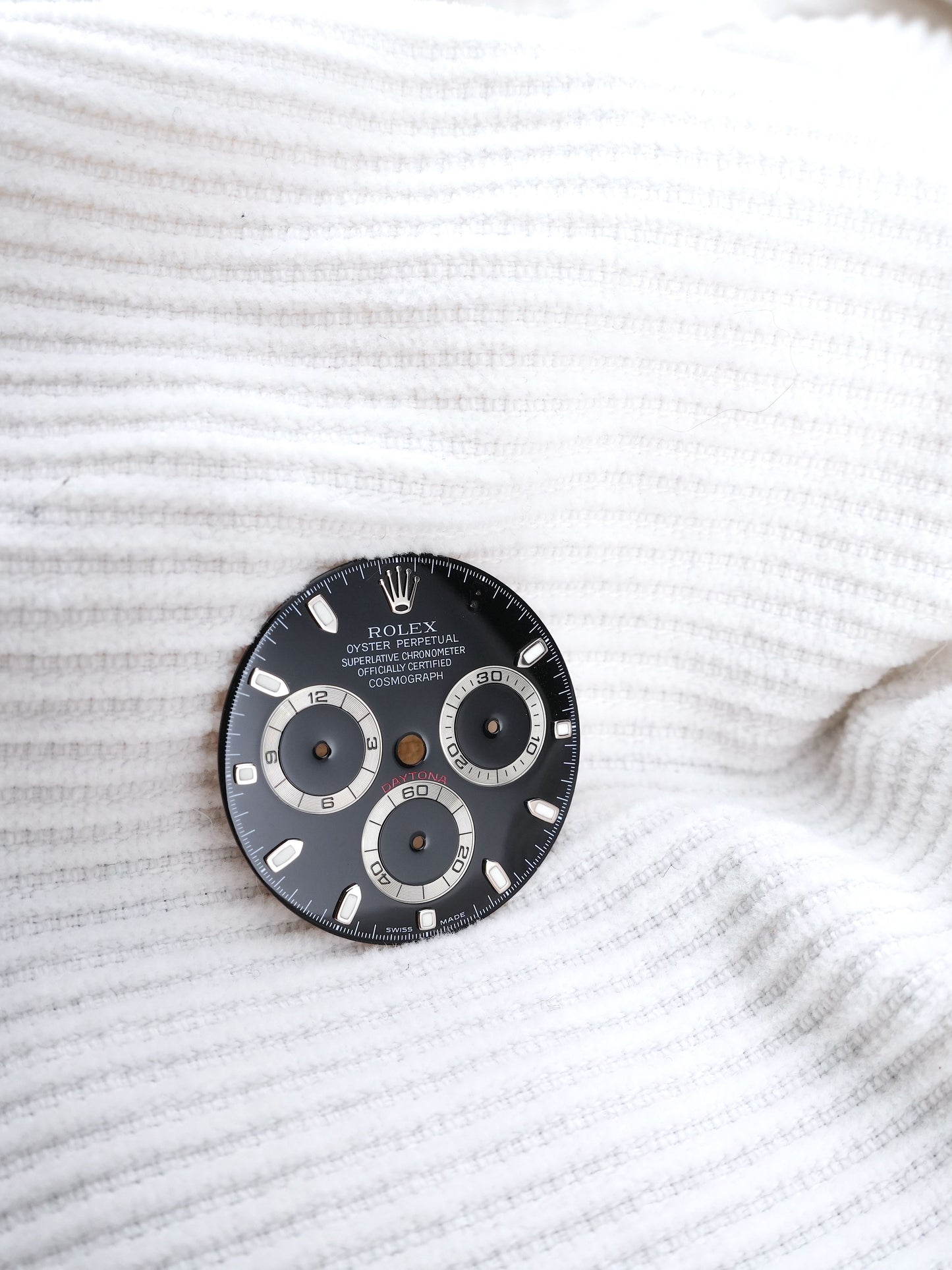 Rolex Dial Black for Cosmograph Daytona 116520 | 116509 | 116519 Luminova