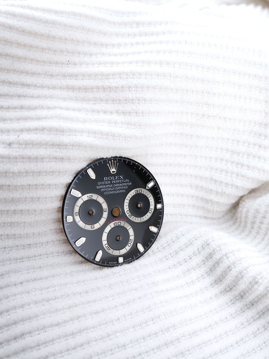 Rolex Zifferblatt schwarz für Cosmograph Daytona 116520 | 116509 | 116519 Luminova